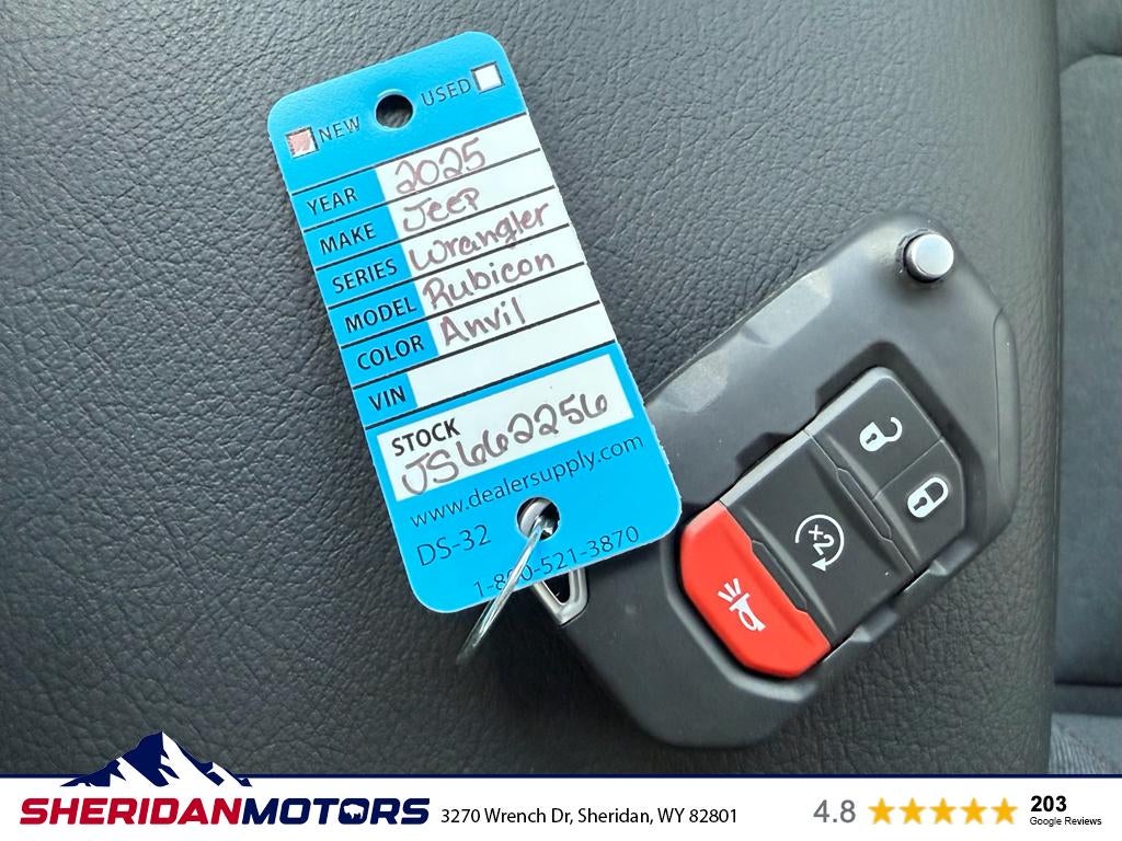 2025 Jeep Wrangler WRANGLER 4-DOOR RUBICON