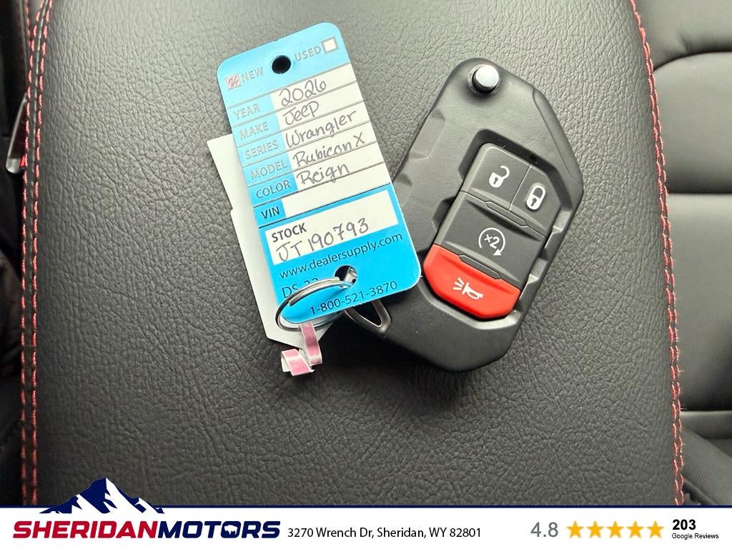 2026 Jeep Wrangler WRANGLER 4-DOOR RUBICON X